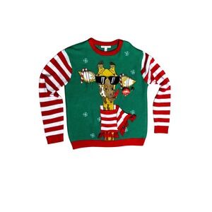 Celebrate Together Christmas Sweater Size  M Giraffe Ugly Holiday Party Pullover